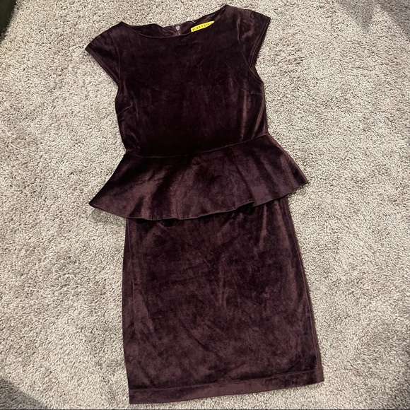 Alice + Olivia Velvet Dress - Picture 3 of 12